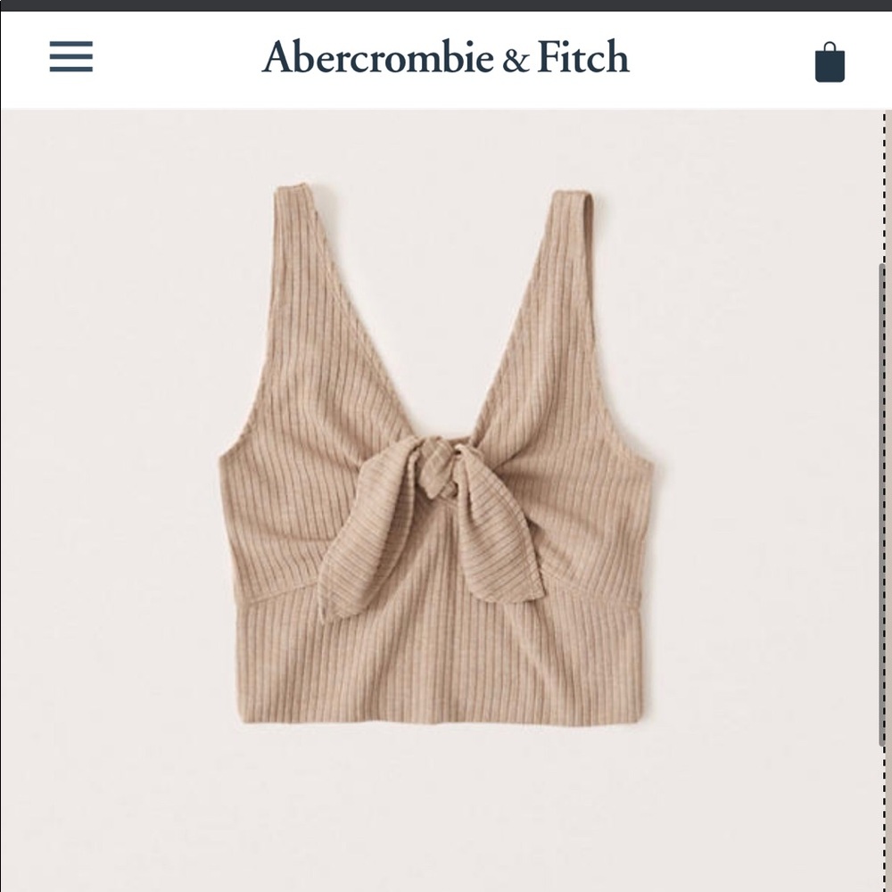 Abercrombie Knot Crop Tank